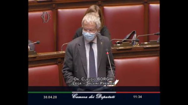 Claudio Borghi dice che Conte è un «diversamente sincero» che «arriva nella notte come un ladro»