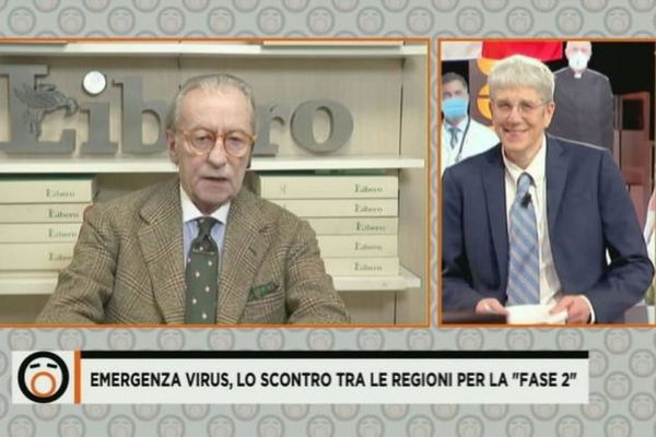 Feltri se la prende con Salvini: «Ormai è incisivo solo quando va in tv per dire che sono un cogli*one»