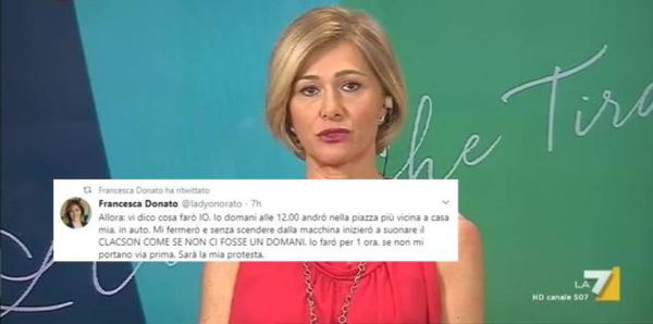 La pionieristica protesta della leghista Francesca Donato: suonare il clacson per un’ora