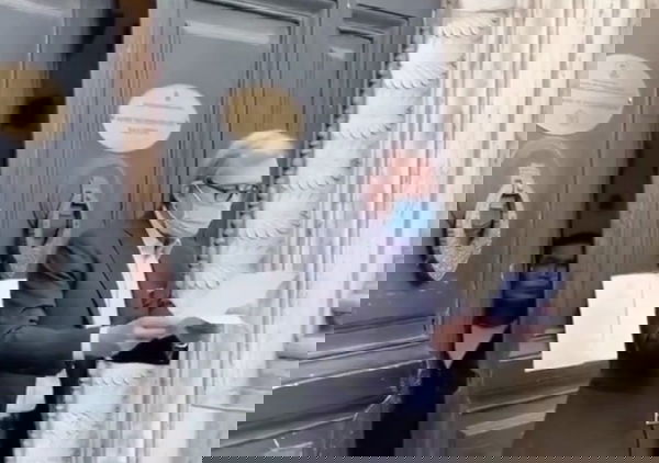 Giachetti e la lettura del vangelo davanti alla chiesa di San Silvestro