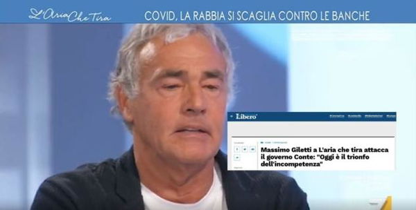 La bufala di Libero sul duro attacco di Giletti al governo Conte. Ma non l’ha mai detto | VIDEO
