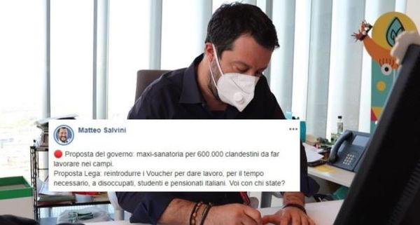 Salvini chiede che a lavorare nei campi siano anche i pensionati italiani