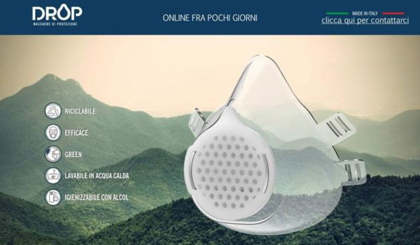 Drop, la mascherina made in Ragusa riutilizzabile all’infinito
