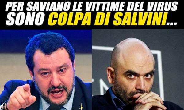 Come Salvini ha aperto la gogna mediatica contro Saviano senza aver letto il suo articolo