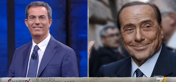 Berlusconi a Dimartedì che vuole «aiutare Conti a non commettere errori» e saluta Bersani