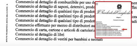No, nel nuovo dpcm non c’è scritto «commercio al dettaglio di bambini e neonati» article-post