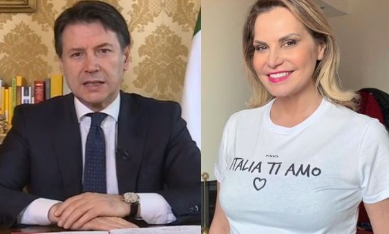 La risposta di Simona Ventura al post in cui Conte annuncia la sua conferenza stampa