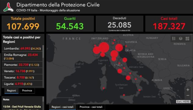 coronavirus in Italia