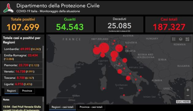 Coronavirus In Italia, La Mappa Dei Contagi Nel Nostro Paese