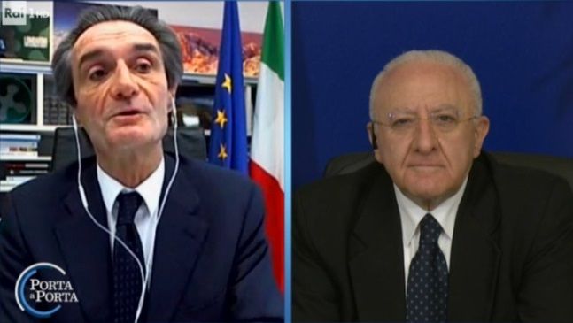 De Luca spiega a Fontana che se in una regione ci sono 1000 casi al giorno non è saggio riaprire article-post