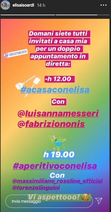 elisa isoardi programma alternativo