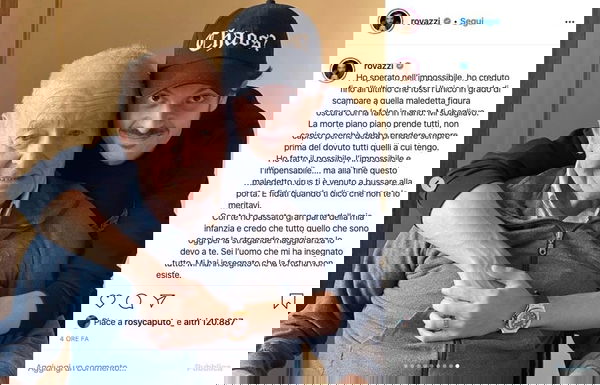 Fabio Rovazzi scrive una toccante lettera al nonno morto di coronavirus