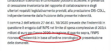 Qualcuno è riuscito a fare la domanda INPS, dubbi sull’ordine cronologico chiariti article-post