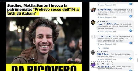 Dentro i gruppi sovranisti: insulti e auguri di morte a Mattia Santori article-post