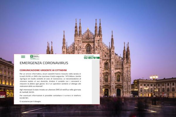 Come ATS Milano ti invia un sms per dirti che sei positivo al Covid, ma poi si scusa per l’errore