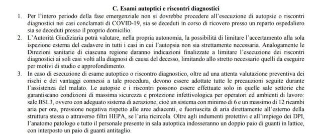 La bufala del governo che vieta le autopsie sui morti Covid-19 article-post