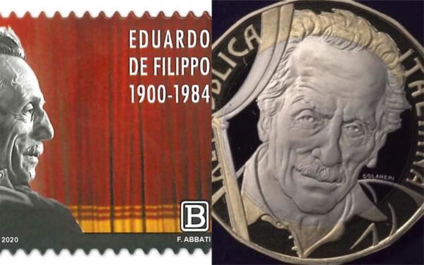 Dalla moneta al francobollo: tutte le iniziative per il 120° anniversario della nascita di Eduardo De Filippo