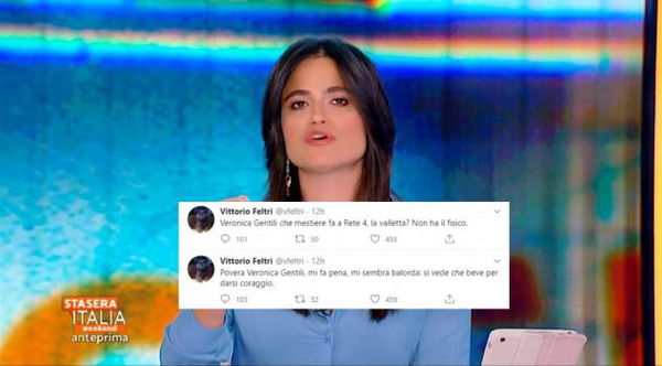 Vittorio Feltri se la prende (ancora una volta) anche con Veronica Gentili: «Balorda, smetta di bere»