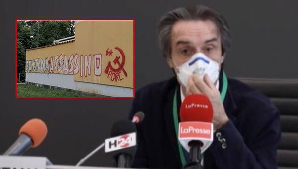 Per Fontana, la scritta sul muro contro di lui è segno di un «clima antilombardo»