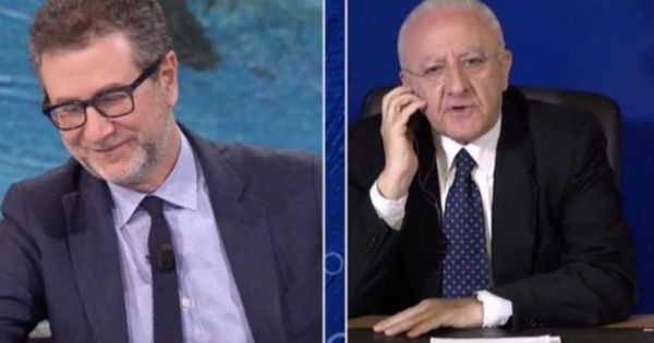 Vincenzo De Luca a Feltri: «Meridionali inferiori? Dipende da quello che decidiamo di misurare» | VIDEO