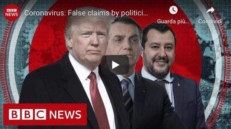 Com’è la storia della BBC che mette Salvini al terzo posto dei leader bufalari dopo Trump e Bolsonaro