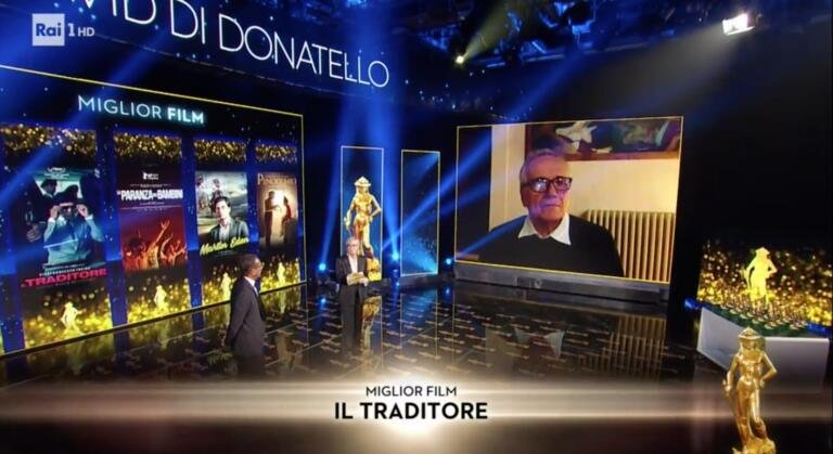David di Donatello 2020, trionfa Il Traditore in una serata virtuale nel segno degli appelli