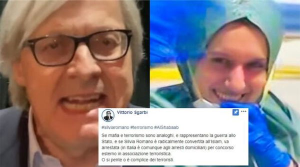 Vittorio Sgarbi vuole che Silvia Romano venga arrestata