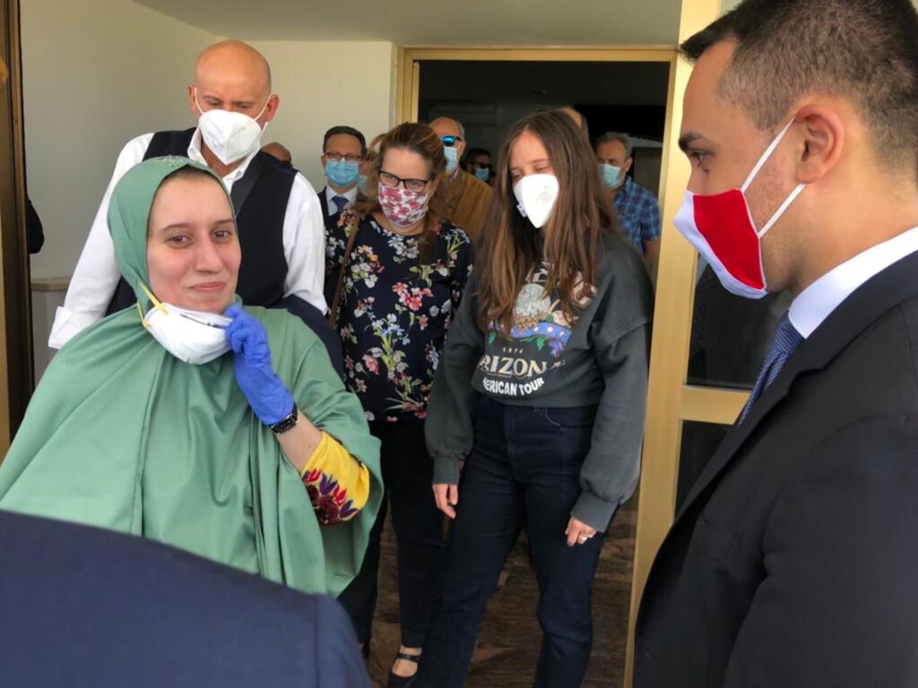 Silvia Romano con Di Maio