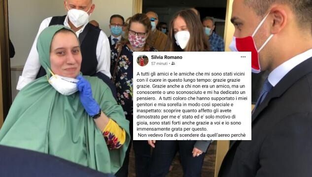 Silvia Romano scrive sui social: «Vi chiedo di non arrabbiarvi per difendermi il peggio per me è passato» article-post