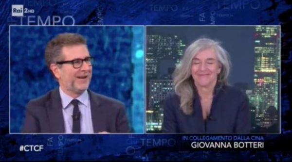 Fabio Fazio a Giovanna Botteri: «Non è la giacca che ti fa elegante, ma tu che fai elegante la giacca»