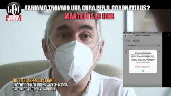 La scomparsa dei profili Facebook del dottor Giuseppe De Donno