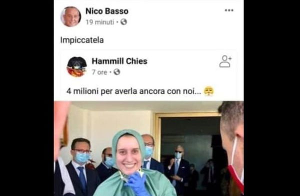 Quell’«Impiccatela» per Silvia Romano suggerisce chi dovrebbe far parte del “noi” e chi del “loro”