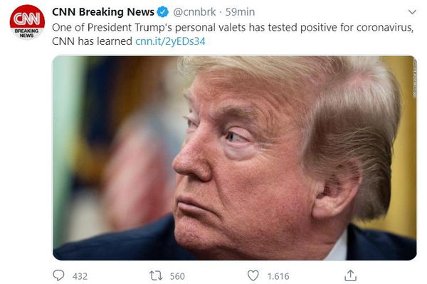 Uno dei membri dello staff di Trump è positivo al coronavirus