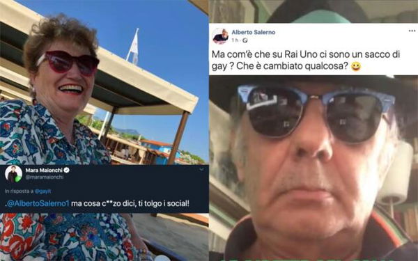 Il marito scrive che «su Rai 1 ci sono un sacco di gay», Mara Maionchi replica: «Ma che caz*o dici»