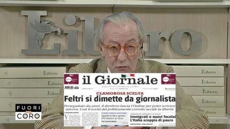 L’ordine dei giornalisti risponde alle dimissioni di Feltri: «Volevamo accompagnarlo a una maggiore attenzione» article-post
