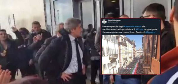 Per Gianni Alemanno il colpevole degli assembramenti del 2 giugno è Giuseppe Conte