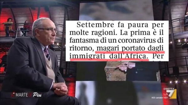 Il Corriere della Sera dice che la seconda ondata del virus «magari sarà portata dai migranti»