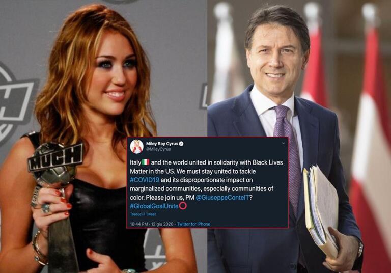 Miley Cyrus ha chiesto a Giuseppe Conte di combattere l’impatto del Covid sulle comunità nere