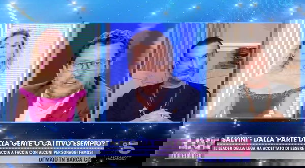 Salvini risponde alla domanda di Costantino sul sovranismo dicendo che «forse da piccolo gli è caduto un presepe sul piede»