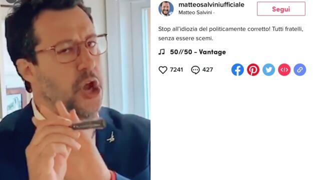 Salvini su Tik Tok