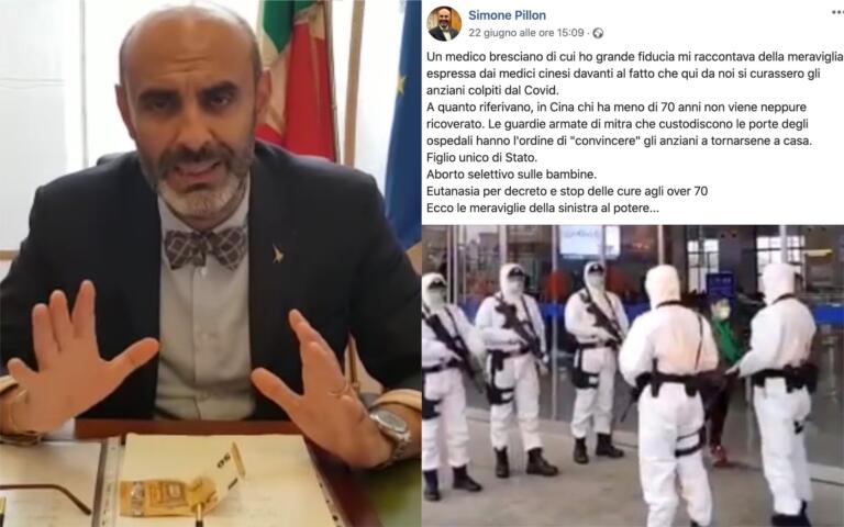 Le tre bufale (in un solo post) del senatore leghista Pillon sulla Cina