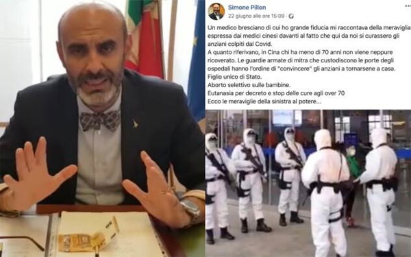 Le tre bufale (in un solo post) del senatore leghista Pillon sulla Cina