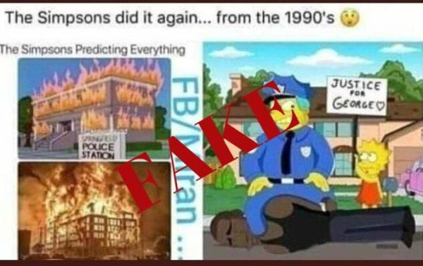 Non è vero che i Simpson avevano ‘predetto’ l’uccisione di George Floyd