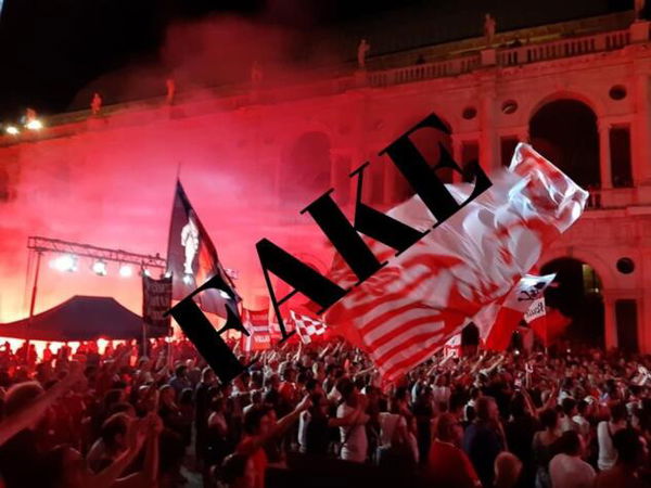 La bufala degli assembramenti dei tifosi del Vicenza per festeggiare la promozione in Serie B
