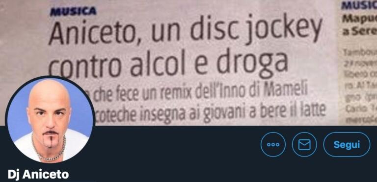 Il tentativo di scuse di Dj Aniceto dopo il tweet su Zanardi che «se l’è cercata»