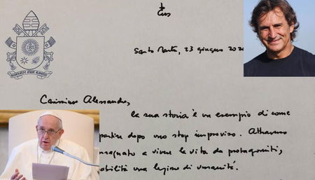 La lettera di Papa Francesco a Zanardi: «Sei un esempio, una lezione di umanità» article-post