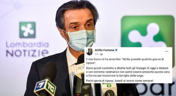 Malore per Attilio Fontana: non parteciperà alla festa della Lega a Cervia