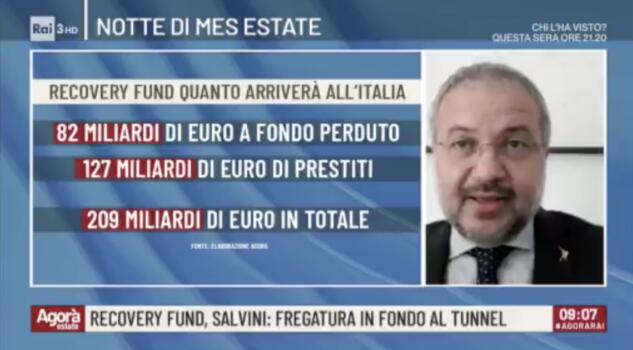 Borghi (Lega) e i soldi in prestito dall’Europa per rifare le aiuole chiedendoci di tagliare le pensioni | VIDEO article-post