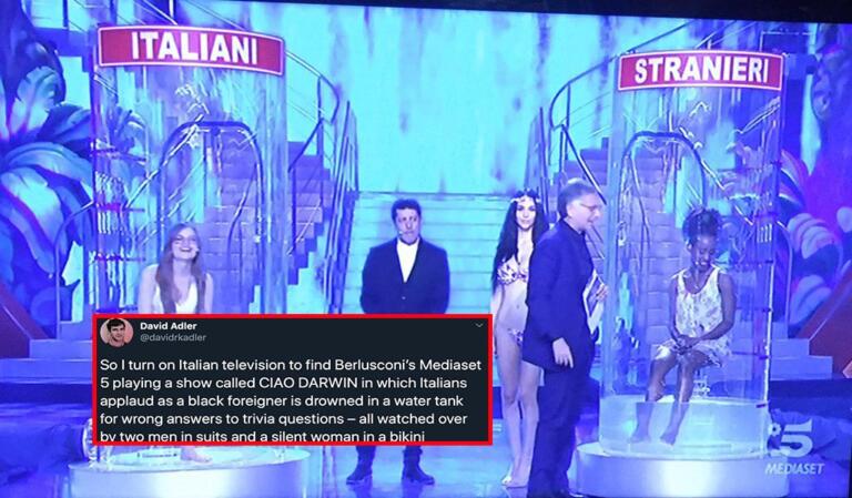 L’economista americano David Adler sostiene che Ciao Darwin sia razzista