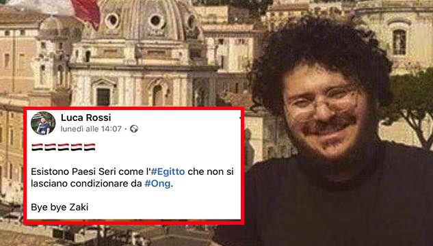 L’esponente della Lega a Modena che scrive «Bye Bye Zaki»